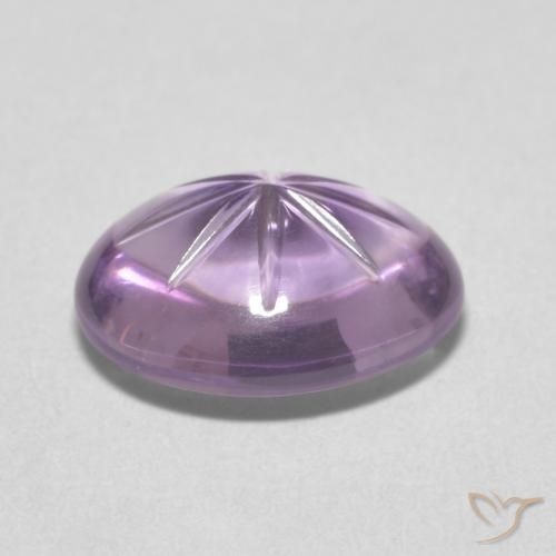 Ametista Viola scuro naturale da 3.60 ct, Ovale, Trasparente
