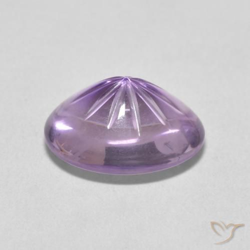 Ametista Viola tendente al rosa naturale da 5.02 ct, Ovale, Trasparente
