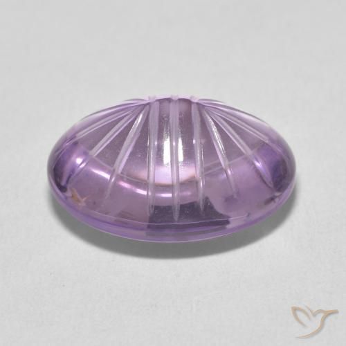 Ametista Medium Light Purplish-Violet naturale da 8.66 ct, Ovale, Trasparente