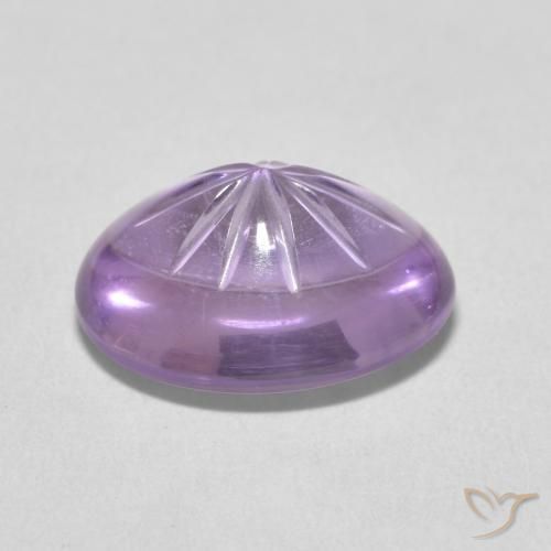 Ametista Medium Light Purplish-Violet naturale da 5.74 ct, Ovale, Trasparente