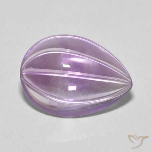 Ametista Viola tendente al rosa naturale da 6.20 ct, Forma a pera, Trasparente