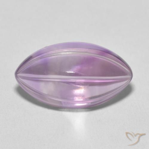 7.31ct Naturale Viola medio Ametista, Taglio marquise, Trasparente