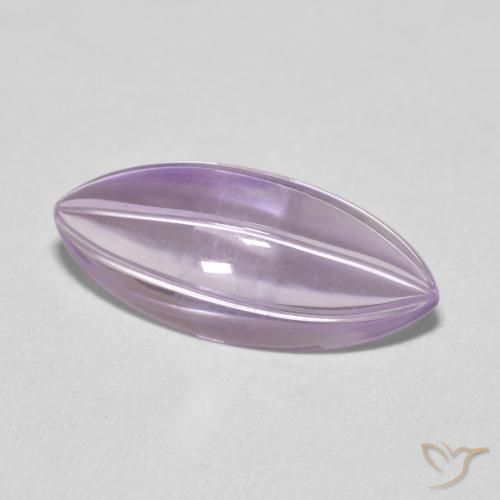 Ametista Viola rosa medio naturale da 6.01 ct, Taglio marquise, Trasparente