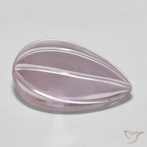 Ametista Viola tendente al rosa naturale da 8.46 ct, Forma a pera, Trasparente