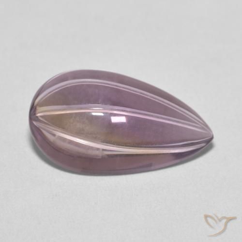 5.33ct Naturale Viola chiaro Ametista, Forma a pera, Trasparente