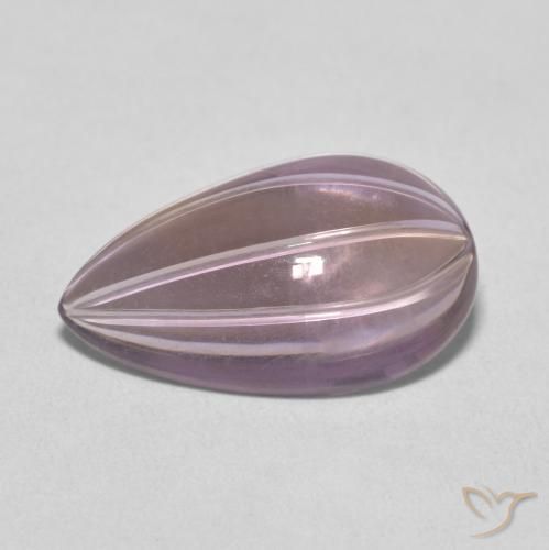 Ametista Viola chiaro naturale da 5.33 ct, Forma a pera, Trasparente