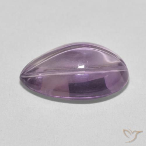 Ametista Violetto chiaro naturale da 7.38 ct, Forma a pera, Trasparente