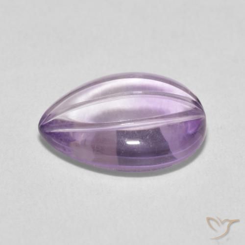 Ametista Rosa chiaro-Viola naturale da 4.16 ct, Forma a pera, Trasparente