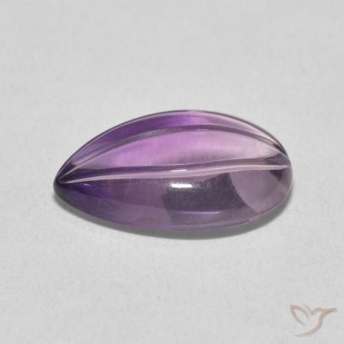 Ametista Light Grayish Pink-Violet naturale da 4.08 ct, Forma a pera, Trasparente