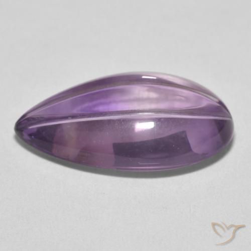 Ametista Viola chiaro naturale da 9.89 ct, Forma a pera, Trasparente