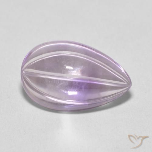 Ametista Rosa chiaro-Viola naturale da 4.87 ct, Forma a pera, Trasparente