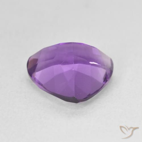 Ametista Viola medio naturale da 2.85 ct, Taglio trillion, VVS-VS