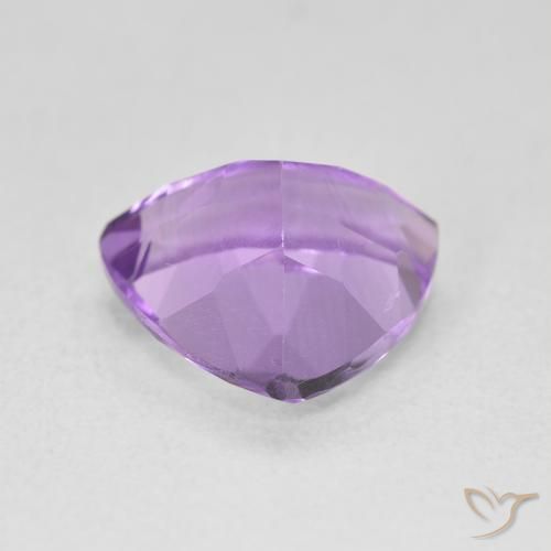 Ametista Viola scuro naturale da 2.85 ct, Taglio trillion, VVS-VS