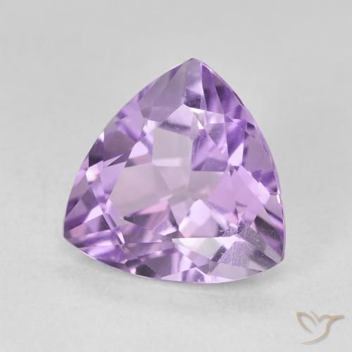 Ametista Iris Violetta naturale da 2.87 ct, Taglio trillion, VVS-VS