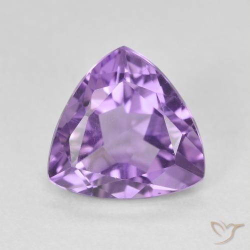 3.00ct Naturale Viola medio Ametista, Taglio trillion, VS
