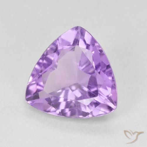 Ametista Viola medio naturale da 2.80 ct, Taglio trillion, VS