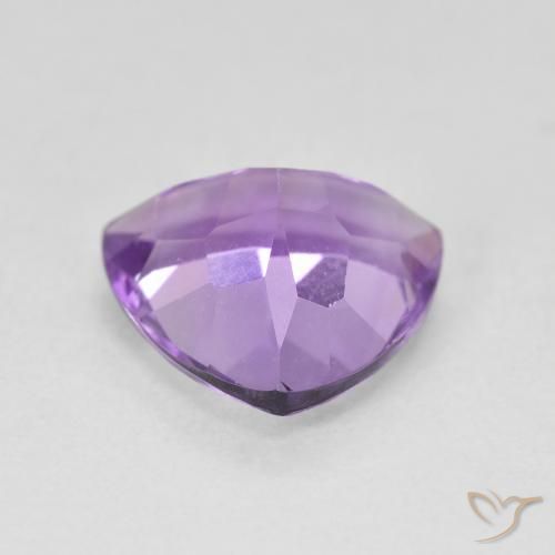 Ametista Viola medio naturale da 2.80 ct, Taglio trillion, VS
