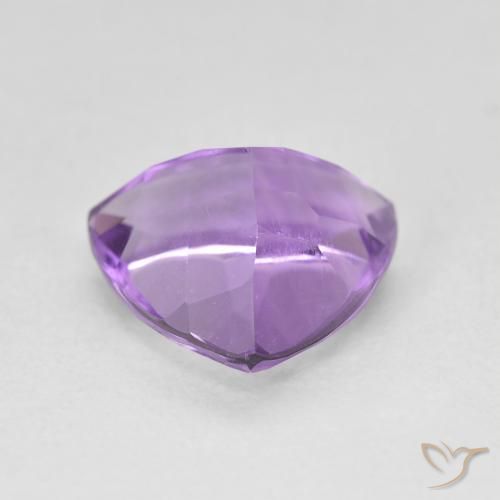 Ametista Viola medio naturale da 2.93 ct, Taglio trillion, VS