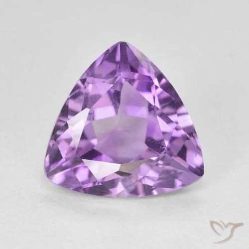2.94ct Naturale violaceo Ametista, Taglio trillion, VS