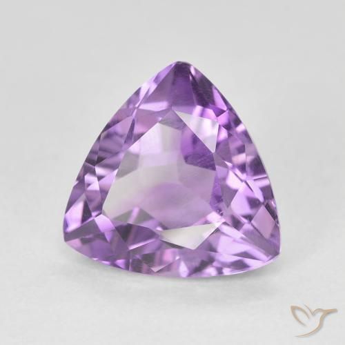 Ametista violaceo naturale da 2.94 ct, Taglio trillion, VS