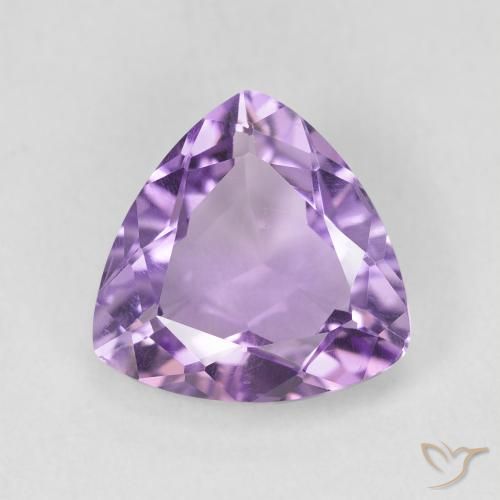 2.56ct Naturale Viola medio Ametista, Taglio trillion, VS