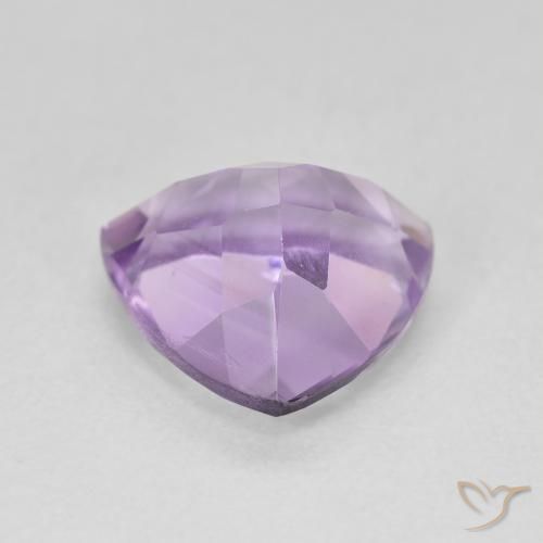 Ametista Viola medio naturale da 2.98 ct, Taglio trillion, VS
