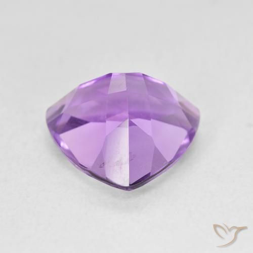 Ametista Viola violaceo intenso naturale da 2.88 ct, Taglio trillion, VS