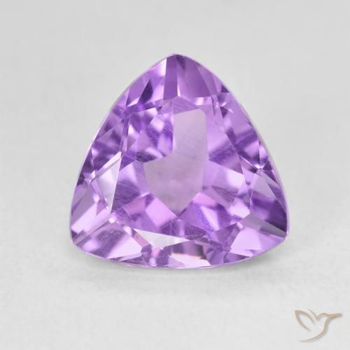 3.02ct Naturale viola vivido Ametista, Taglio trillion, VS