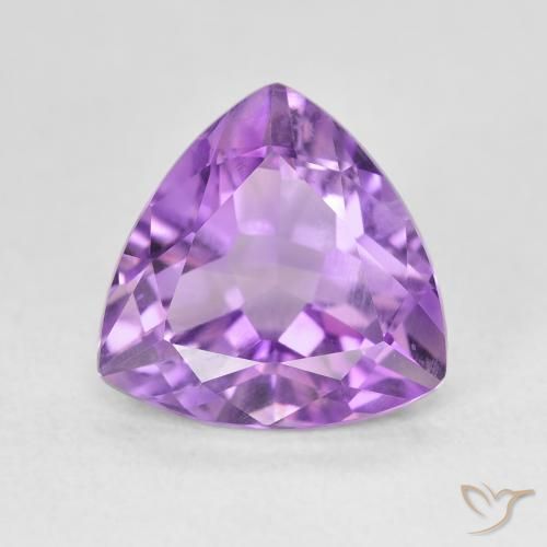 3.06ct Naturale Viola medio Ametista, Taglio trillion, VS