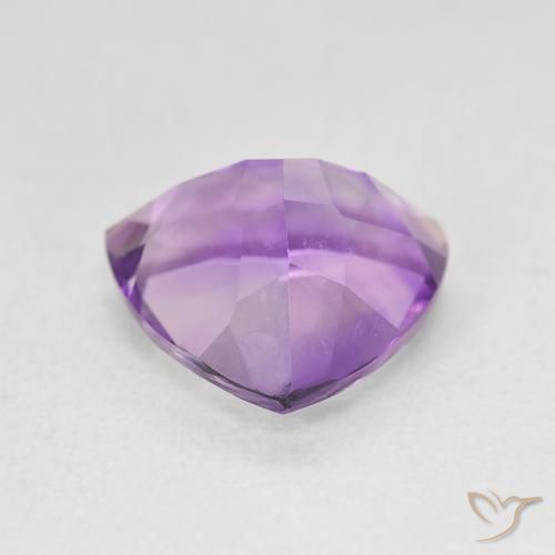 Ametista Viola medio naturale da 3.06 ct, Taglio trillion, VS