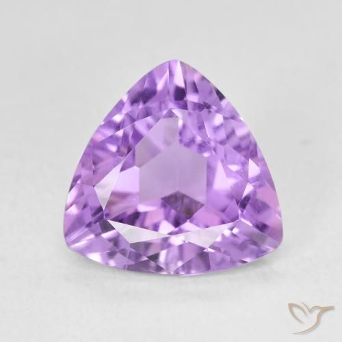2.89ct Naturale Viola tendente al rosa Ametista, Taglio trillion, VS