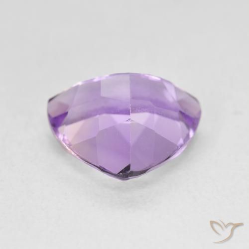 Ametista Viola tendente al rosa naturale da 2.89 ct, Taglio trillion, VS