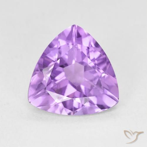 Ametista Viola tendente al rosa naturale da 2.62 ct, Taglio trillion, VS