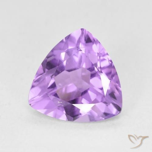 Ametista Viola tendente al rosa naturale da 2.62 ct, Taglio trillion, VS