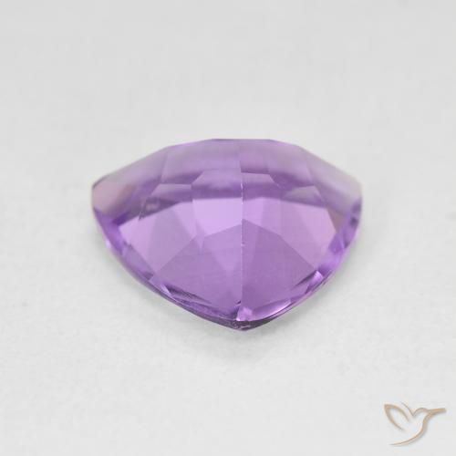 Ametista Viola tendente al rosa naturale da 2.62 ct, Taglio trillion, VS