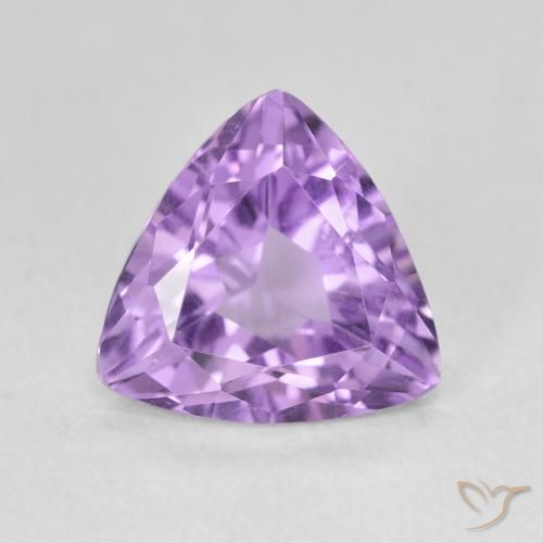 2.71ct Naturale Viola medio Ametista, Taglio trillion, VS