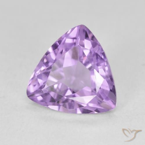 Ametista Viola medio naturale da 2.71 ct, Taglio trillion, VS