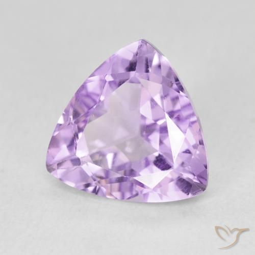 Ametista Viola tendente al rosa naturale da 3.03 ct, Taglio trillion, VS