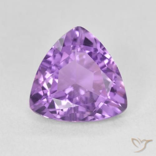 2.78ct Naturale Viola medio Ametista, Taglio trillion, VVS