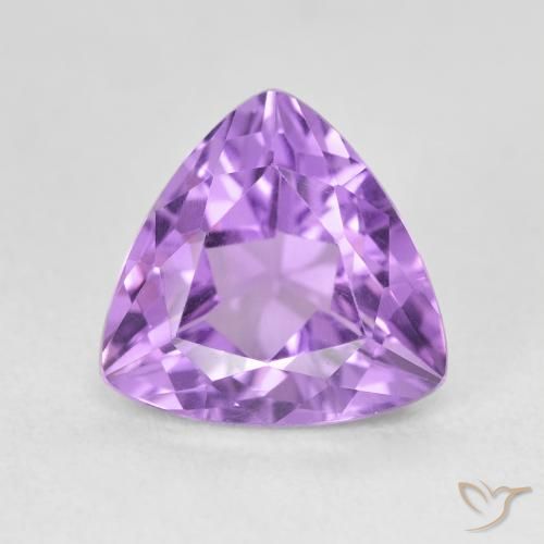 3.06ct Naturale Viola tendente al rosa Ametista, Taglio trillion, VVS