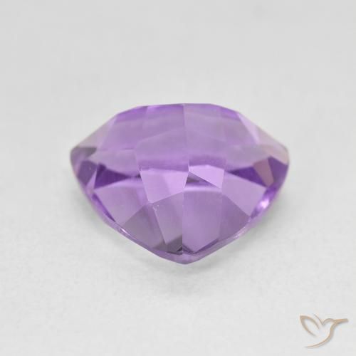 Ametista Viola tendente al rosa naturale da 3.06 ct, Taglio trillion, VVS