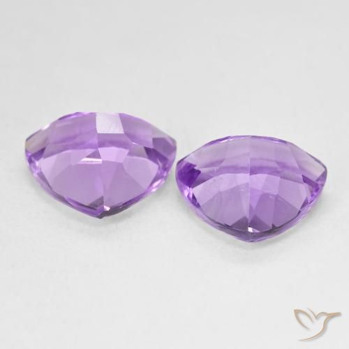 Gemme di Ametista Deep Iris Violetta naturale da 5.61 ct, Taglio trillion, VS