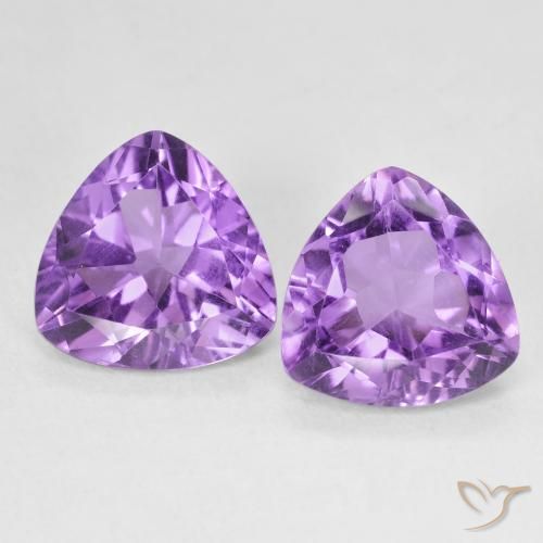 5.54ctw Naturale Viola medio Ametista, Taglio trillion, VS