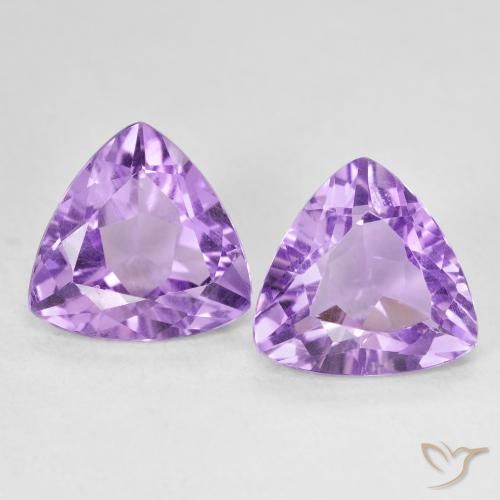 5.51ctw Naturale Viola medio Ametista, Taglio trillion, VS