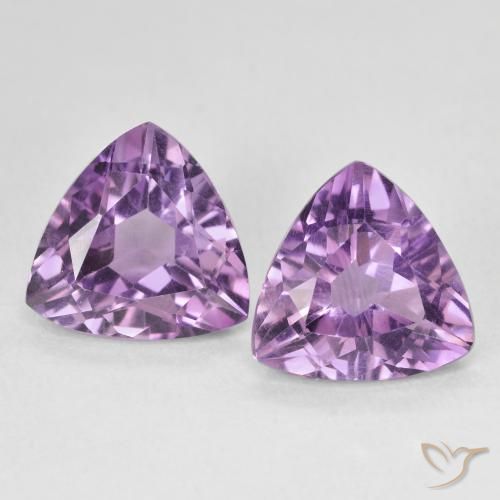 5.72ctw Naturale Viola chiaro-medio Ametista, Taglio trillion, VS