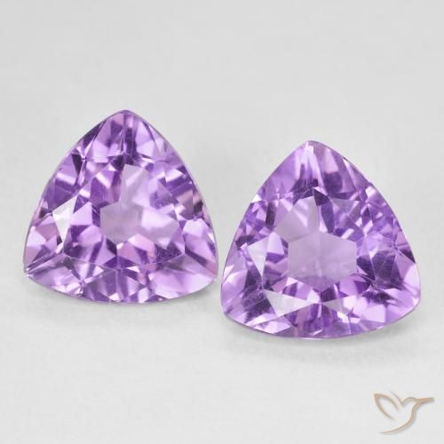 5.57ctw Naturale Viola medio Ametista, Taglio trillion, VS