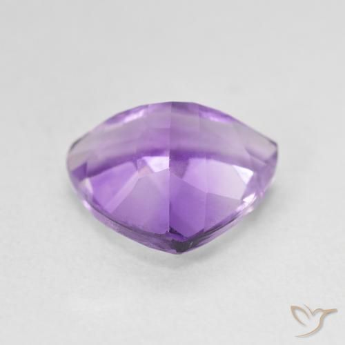 Ametista Viola scuro naturale da 2.73 ct, Taglio trillion, VVS-VS