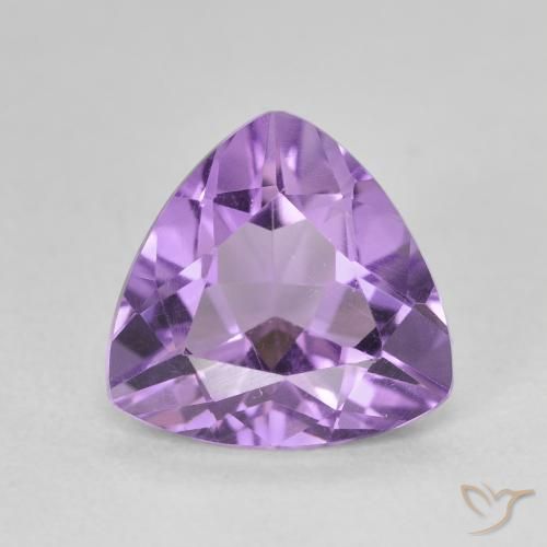 2.60ct Naturale Viola medio Ametista, Taglio trillion, VVS