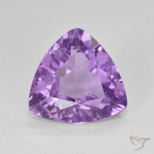 2.75ct Naturale Viola medio Ametista, Taglio trillion, VVS-VS