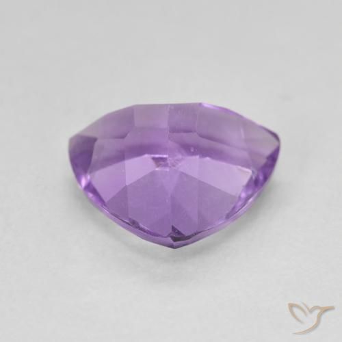 Ametista Viola medio naturale da 2.75 ct, Taglio trillion, VVS-VS
